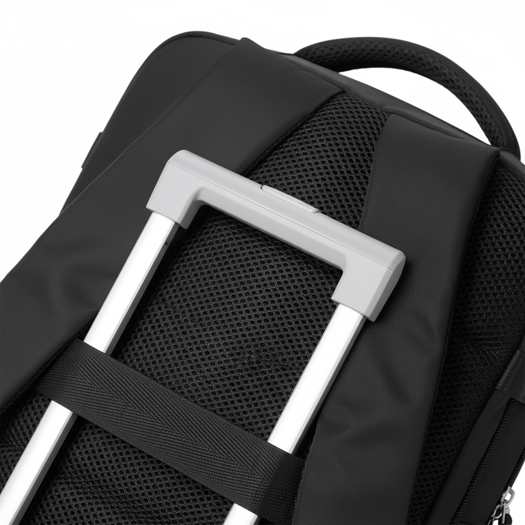 Bekväm PackMax reseryggsäck med hjul. Grön rullväska för enkel resa, handbagage & laptopförvaring.