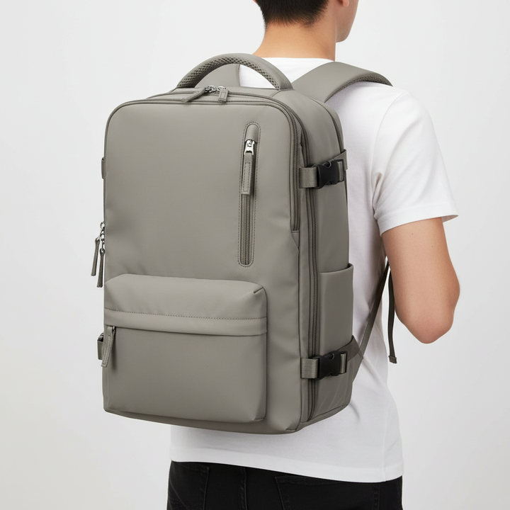 Rosa PackMax rullväska & ryggsäck. Smart unisex väska med hjul, perfekt för weekendresor och handbagage.