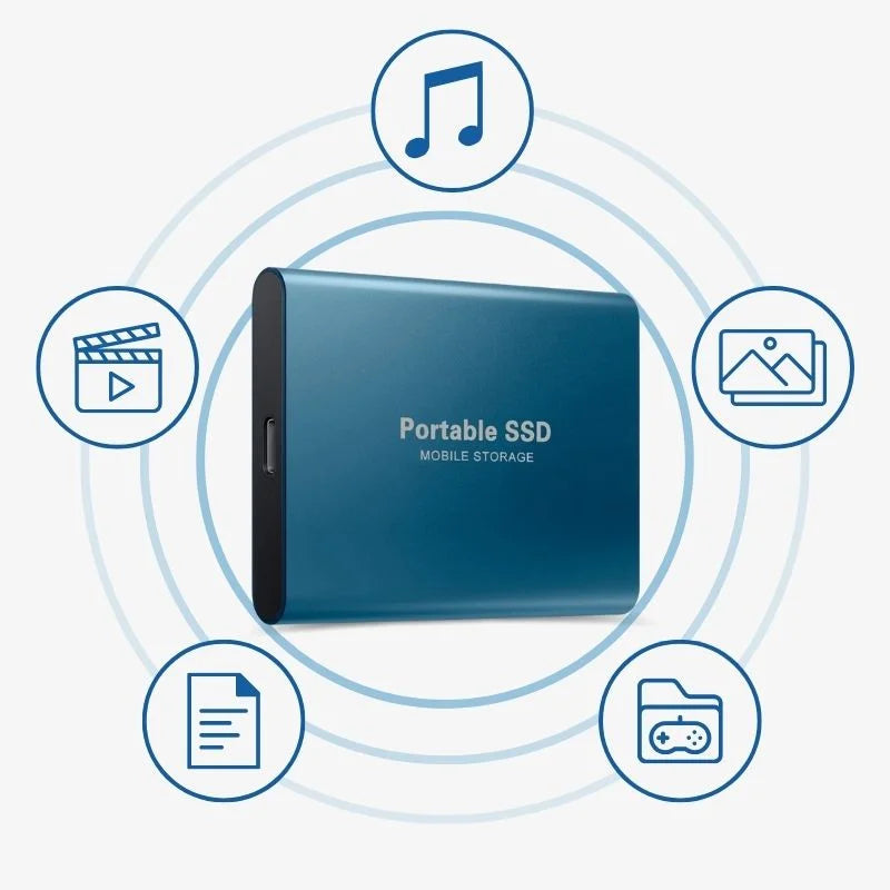 Kompakt extern SSD för högpresterande datahantering & säker minnesexpansion.