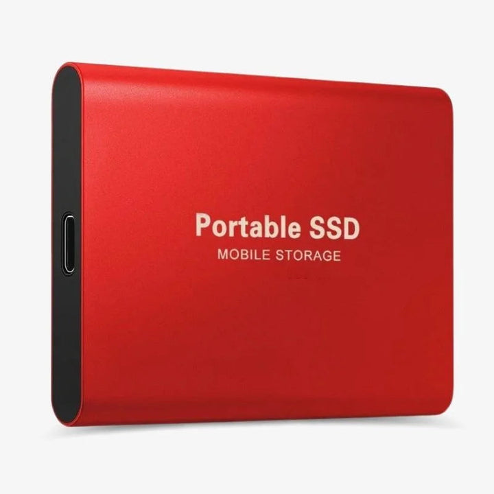 Mångsidig extern SSD med universell USB-kompatibilitet för alla dina enheter.