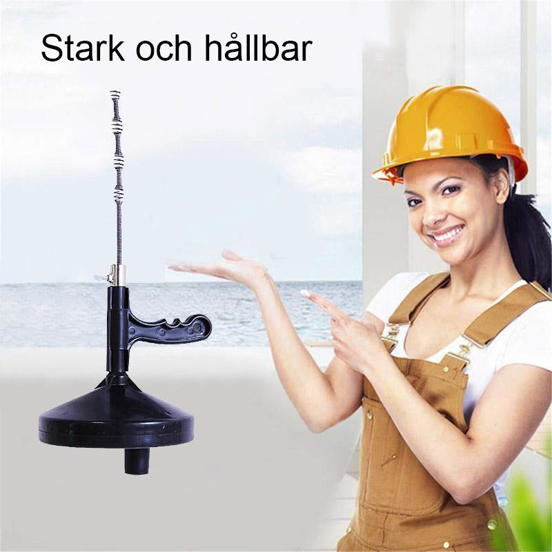 "Svart slagtåligt rengöringsverktyg, robust design i polymer för avloppsrensning"