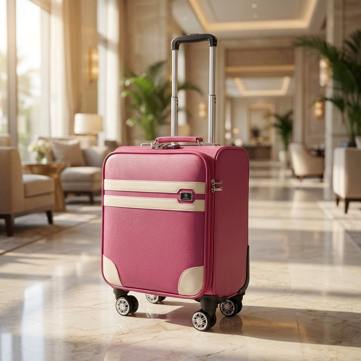 Svart SpinCabin kabintrolley, perfekt som handbagage. Kompakt, robust och rymlig för smidiga flygresor.