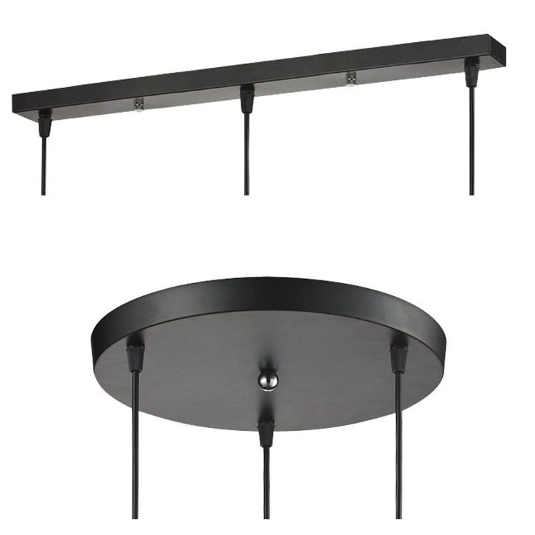 Elegant brons takplatta för pendellampor. Anpassningsbar belysningslösning med stilren design för taklampor.