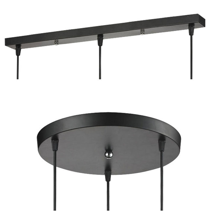 Elegant brons takplatta för pendellampor. Anpassningsbar belysningslösning med stilren design för taklampor.