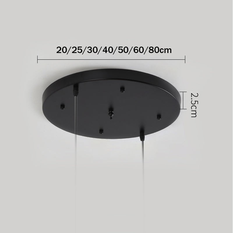 Modern takplatta i järn, svart. Förvandla din pendellampa med denna eleganta och funktionella design.