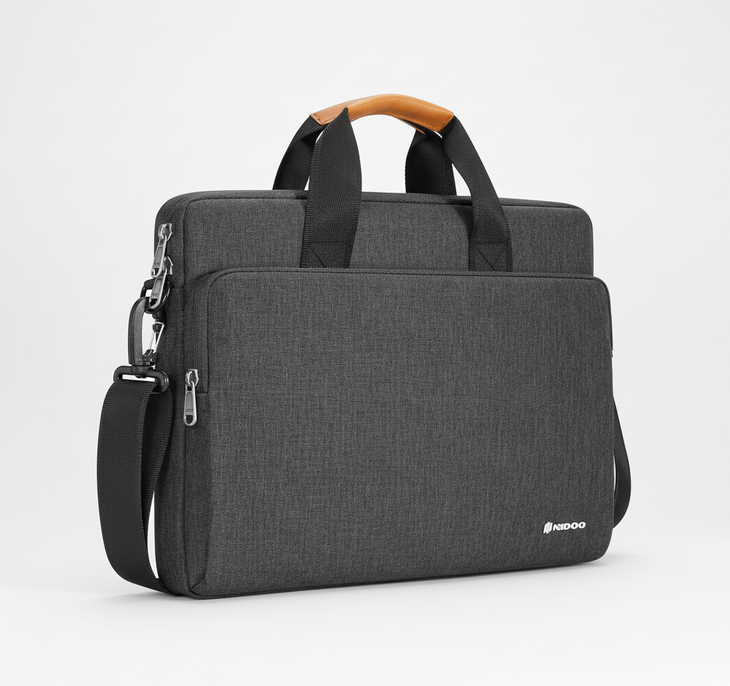 Organiserad laptopväska med flera fack, vattentålig design för en säker och smidig förvaring av din dator.