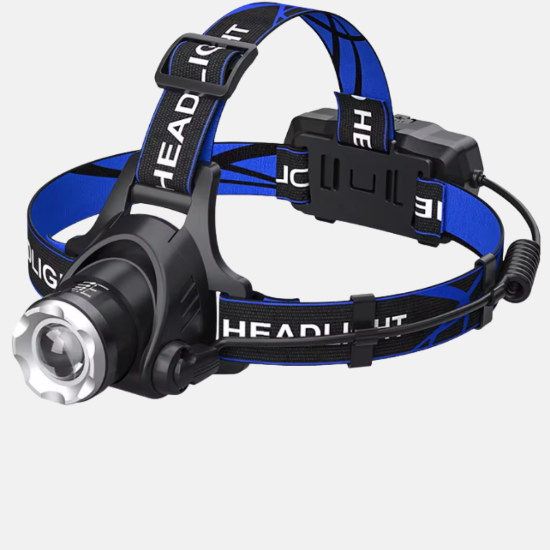 Vattentät LED pannlampa, perfekt som handsfree arbetsbelysning eller vid nattliga äventyr.