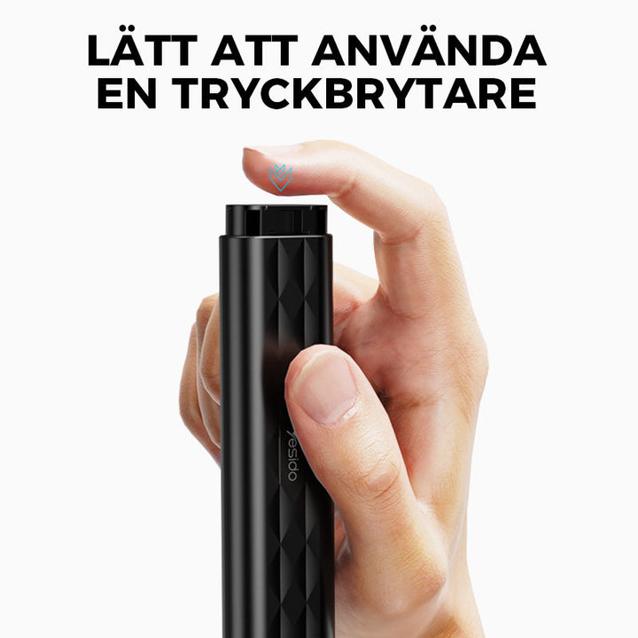"Svart USB-laddningskabelbox, multifunktionell med olika adaptrar och plats för sim- och minneskort för elektronik."