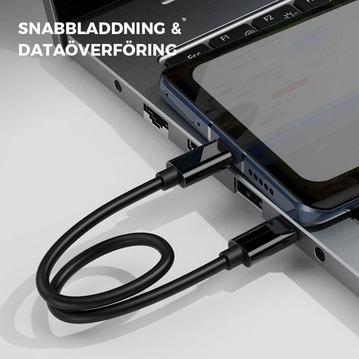 "Svart USB-laddningskabelbox, multifunktionell med olika adaptrar och plats för sim- och minneskort för elektronik."