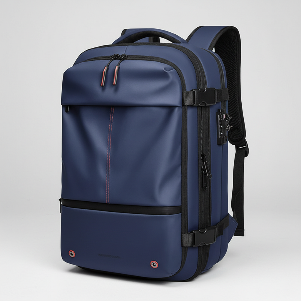 Unisex vattentät ryggsäck för 17-tums laptop, passar kontor, skola & äventyr. Mångsidig dagväska.