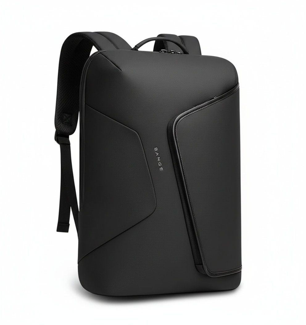 Mångsidig laptopryggsäck med USB-port, vattentät för studenter och pendlare. Bekväm att bära och rymlig.