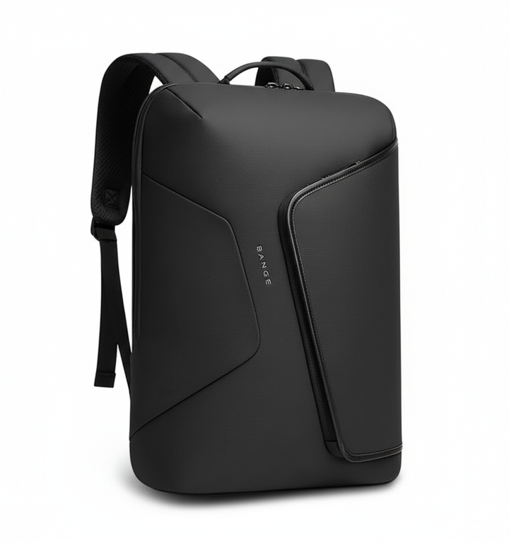 Mångsidig laptopryggsäck med USB-port, vattentät för studenter och pendlare. Bekväm att bära och rymlig.
