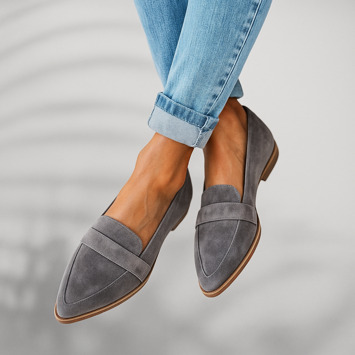 Bekväma bruna damloafers 'Trendig Komfort', perfekta vardagsskor med elegans för vår och höst.