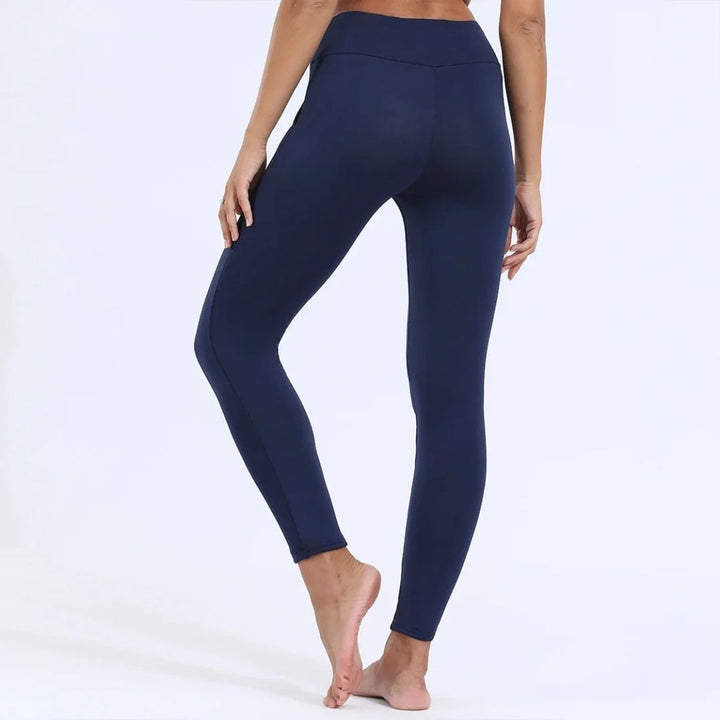 Damleggings med hög midja, fodrade för extra värme. Idealiska vintertights i svart.