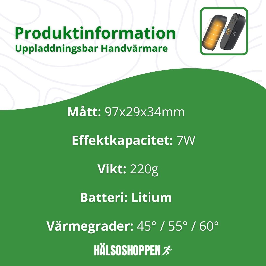 Kompakta uppladdningsbara handvärmare, en tankeväckande present för att hålla händerna varma i vinterkylan.