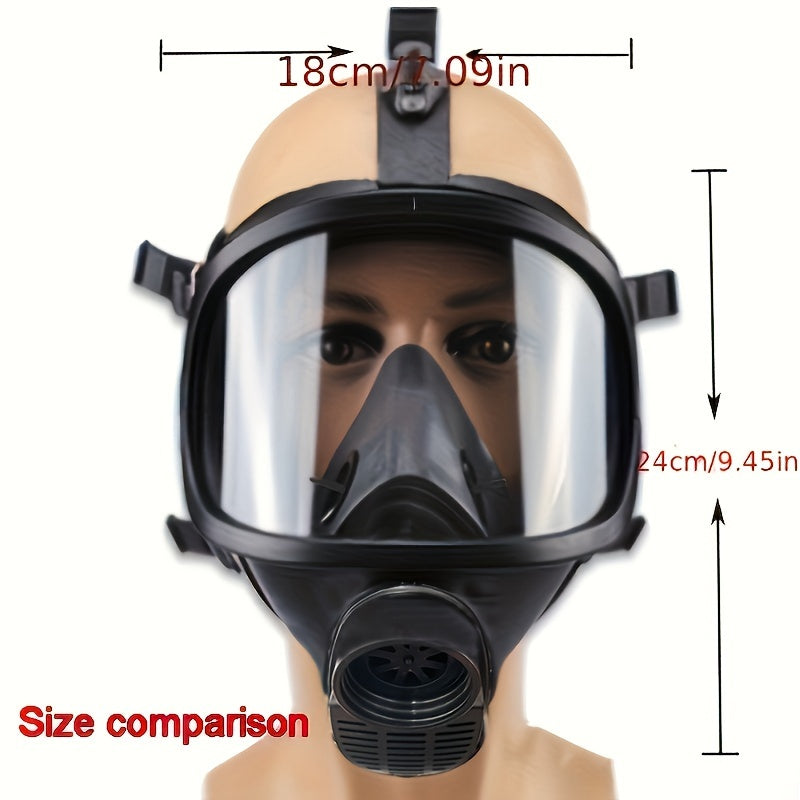 Hållbar gasmask helmask för unisex, med 40mm filter för andningsskydd, perfekt mot kemikalier & partiklar.