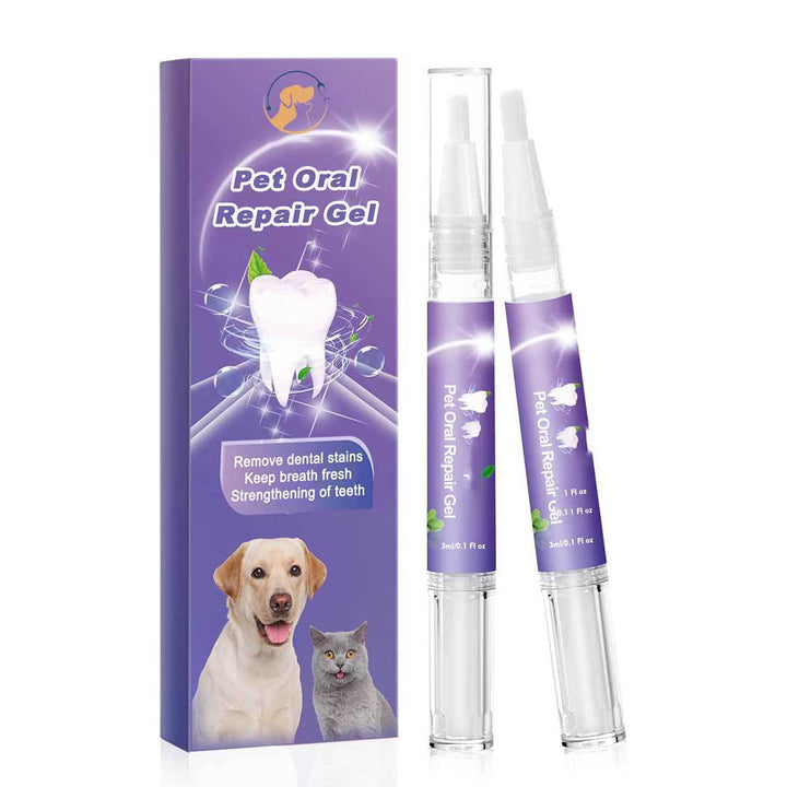Tandgel för hund och katt, 2-pack. Ger skydd mot plack och återuppbygger tandhälsan för optimal munvård.