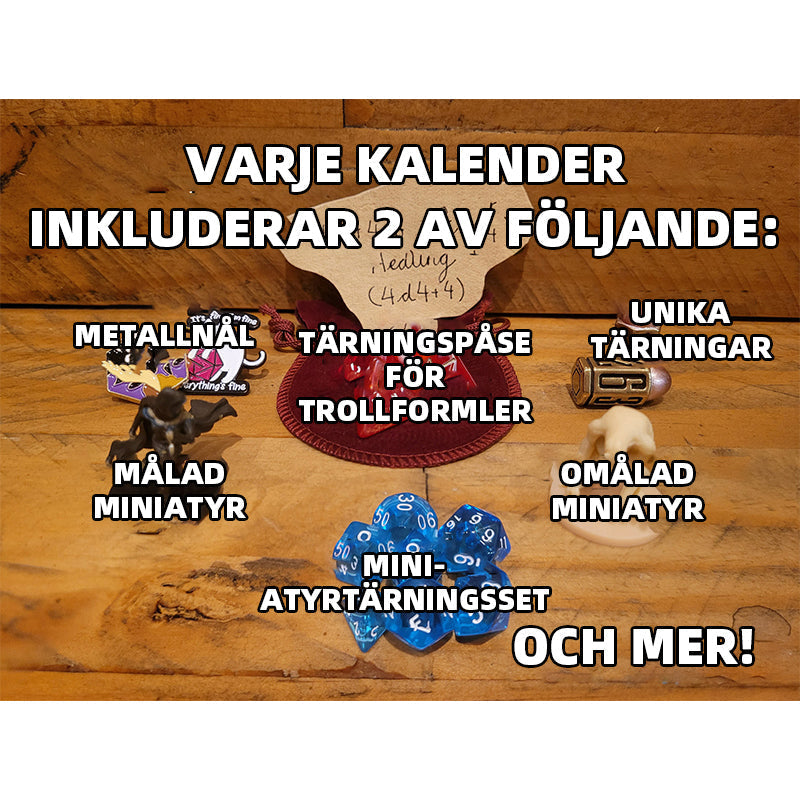 "Tärningarnas adventskalender 2023, vacker polyedertärning i hållbart harts, juldekoration, presentidé"