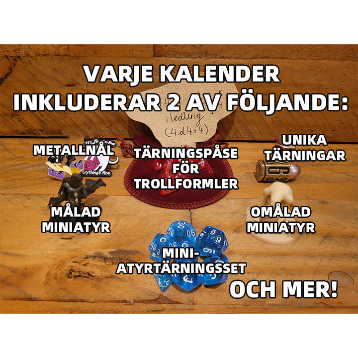 "Tärningarnas adventskalender 2023, vacker polyedertärning i hållbart harts, juldekoration, presentidé"