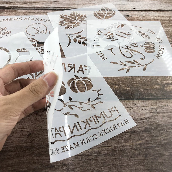 "Tårtdekorationsstencil set 10 st, vita stenciler med unika mönster, för att skapa professionella tårtdekorationer."