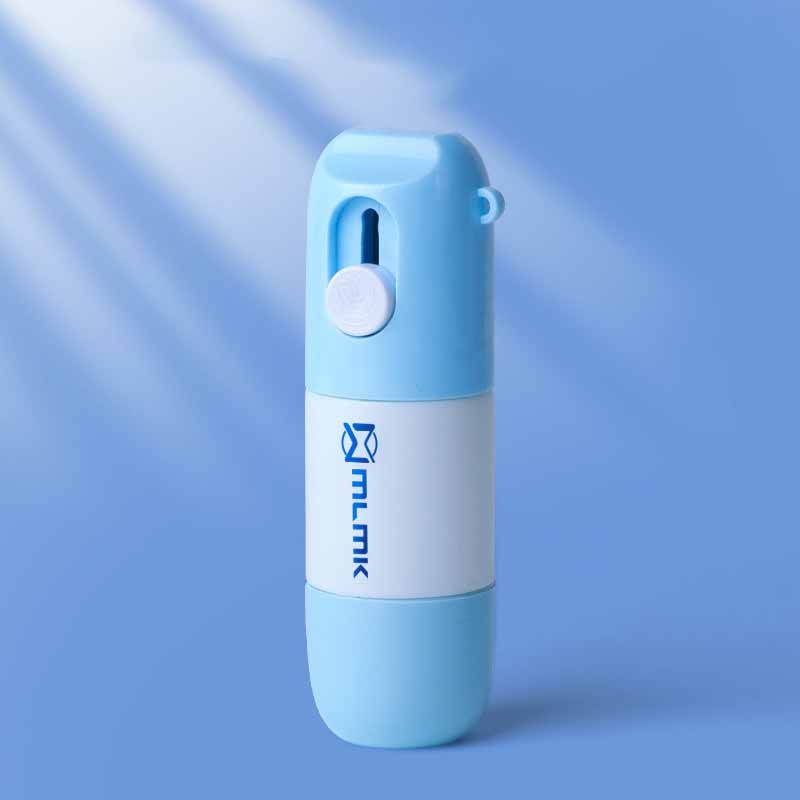 "Termisk korrigeringspenna med brytkniv i plast, kompakt 85x25mm, lätt att bära, idealisk för säker informationsförstörelse."