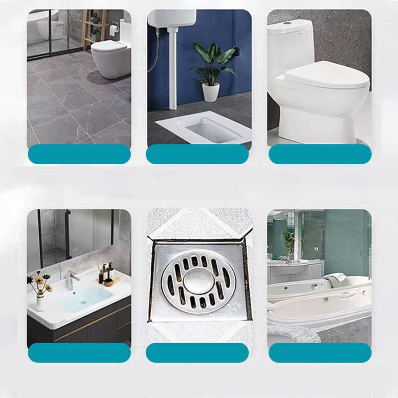 "Toalettaktivt syremedel för rengöring, vit flaska, eliminerar bakterier och fläckar för en ren och fräsch toalett."