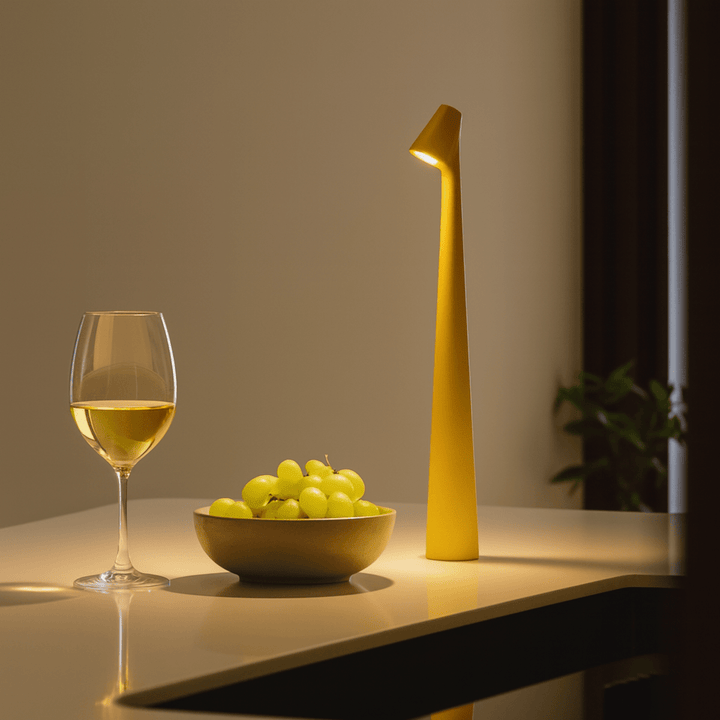 Modern accentbelysning: Trådlös dimbar LED bordslampa. Förhöjer atmosfären i varje rum & uteplats.
