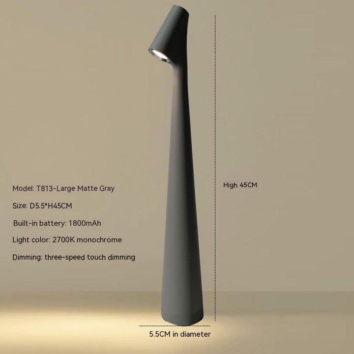 Bordslampa med lång batteritid. Trådlös dimbar LED, perfekt för flexibel belysning hemma eller ute.