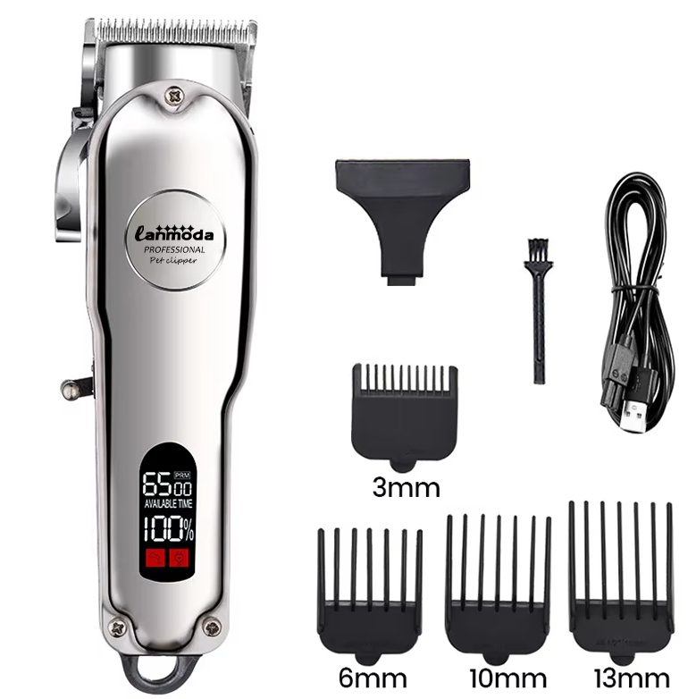 Premium trådlös klippmaskin för djurvård. Tyst hundtrimmer & katttrimmer för skonsam grooming.