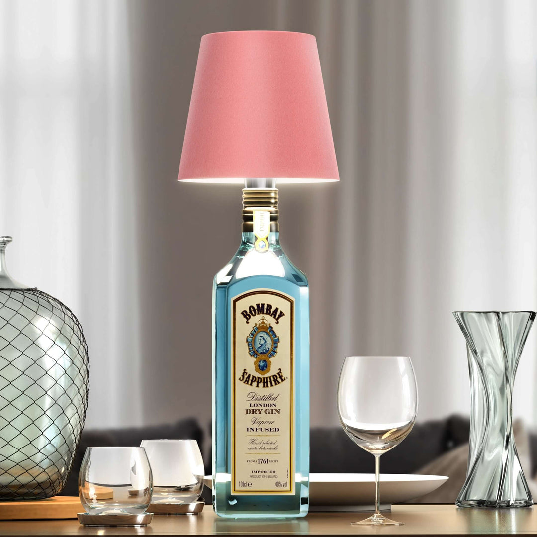 Elegant designlampa flasklampa med LED, trådlös dekoration som förhöjer varje rum. Skapar mys.