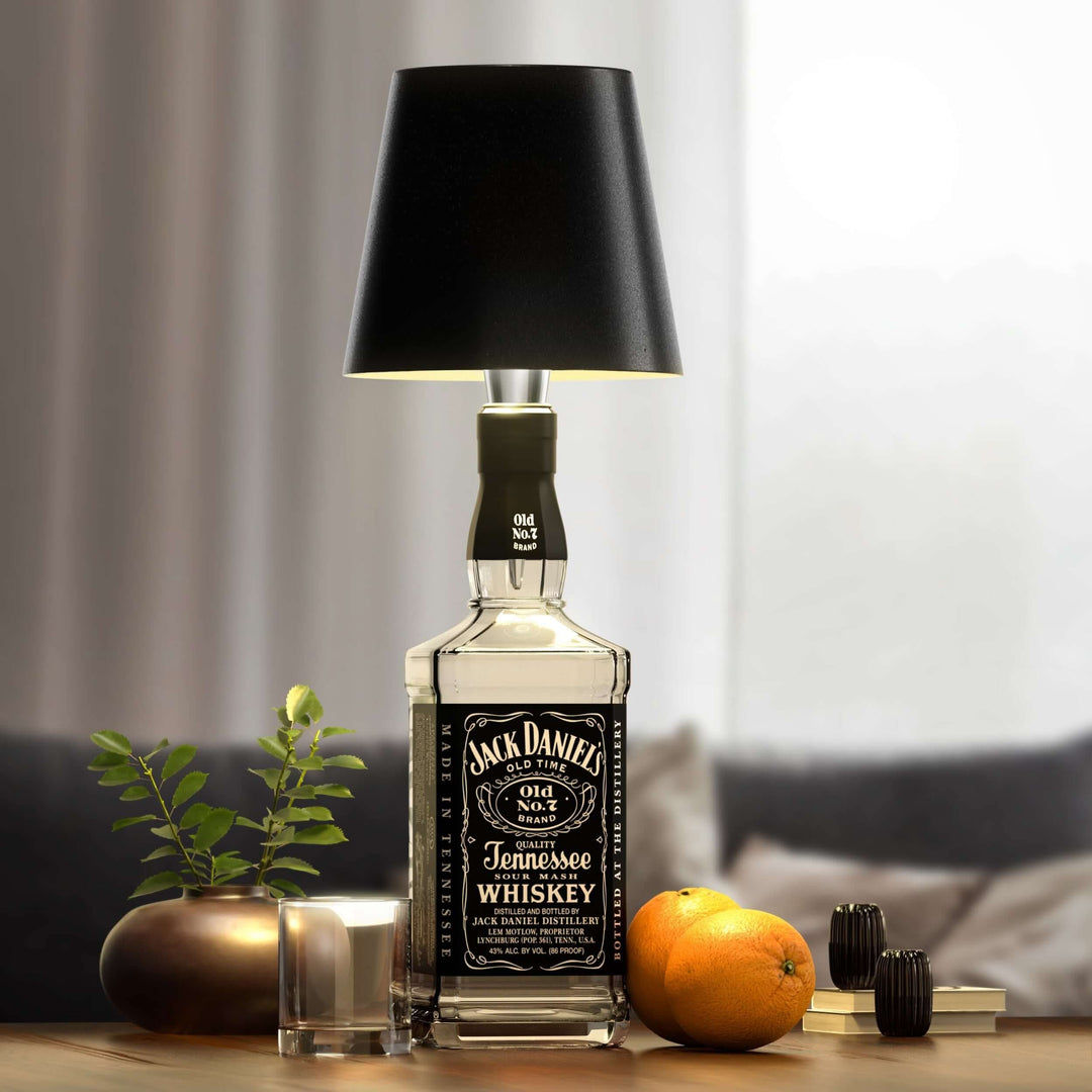 Trådlös uppladdningsbar LED flasklampa, enkel att placera för effektfull stämningsbelysning. Modern design.