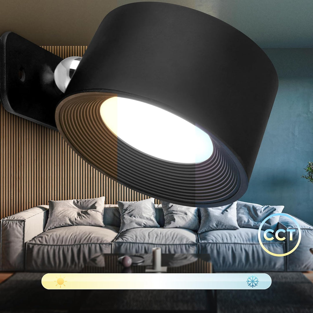 Uppladdningsbar USB-C LED-lampa. Trådlös sensorlampa med rörelsesensor för flexibel och enkel installation.