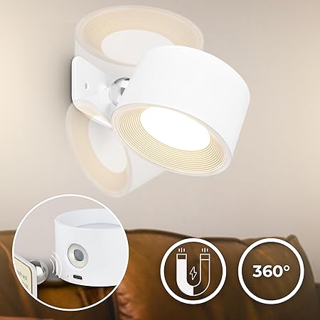Smart garderobsbelysning. Trådlös LED-lampa med rörelsesensor, uppladdningsbar, perfekt för mörka skåp.
