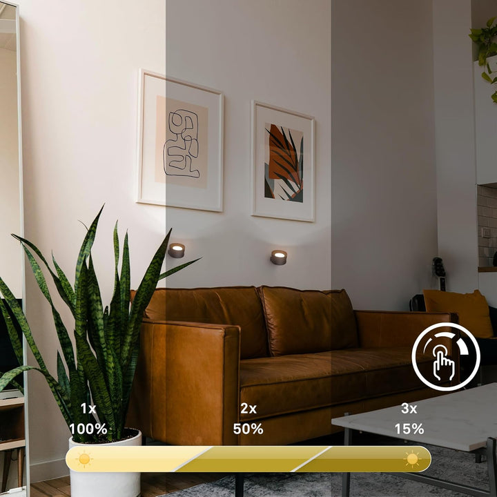 Flexibel trådlös LED-lampa med rörelsesensor. Enkel installation som sensorlampa i alla rum, dimbar funktion.
