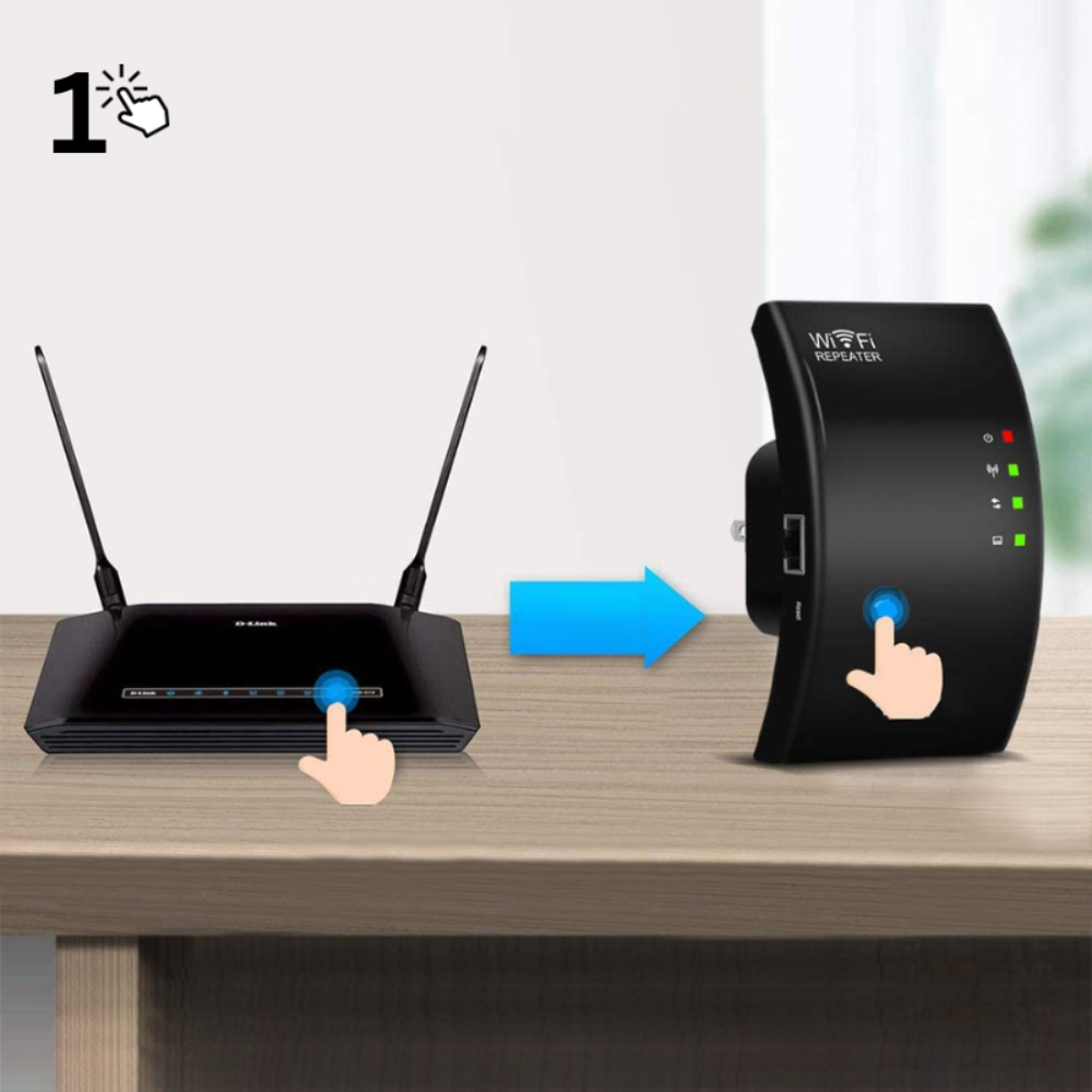 Förbättra din internetuppkoppling med denna WiFi-signalbooster för snabbare och stabilare trådlös teknik.