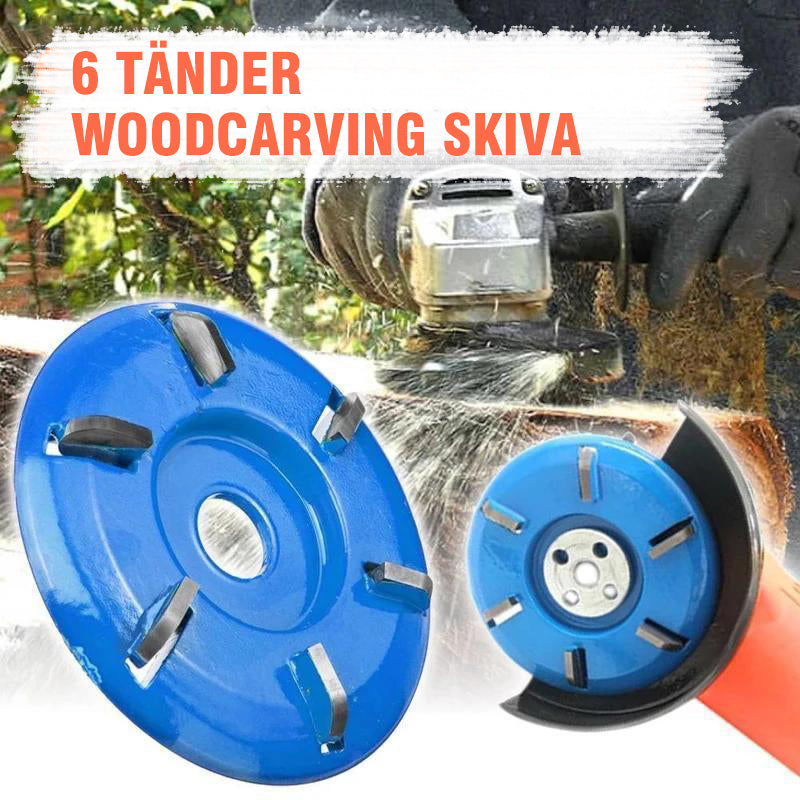 "Träbearbetningsverktyg för vinkelslip, 3/6 tänder, slitstark legering, effektiv träpolering, passar 16 mm vinkelslip."