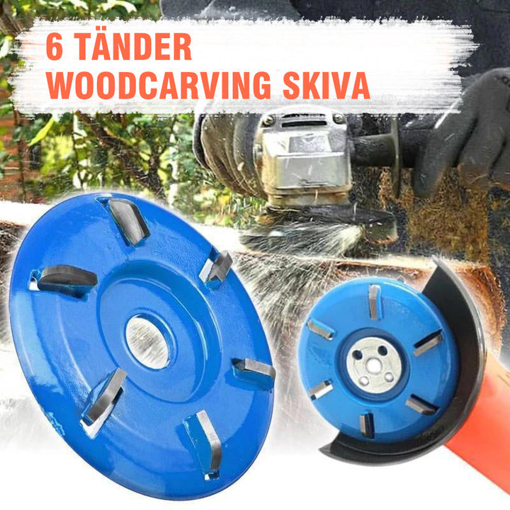 "Träbearbetningsverktyg för vinkelslip, 3/6 tänder, slitstark legering, effektiv träpolering, passar 16 mm vinkelslip."
