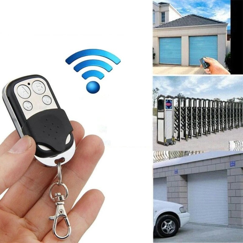 "Trådlös fjärrkontrollduplikator 315/433 MHz med 4 knappar, kompakt design och nyckelring, svart färg, hemautomationstillbehö