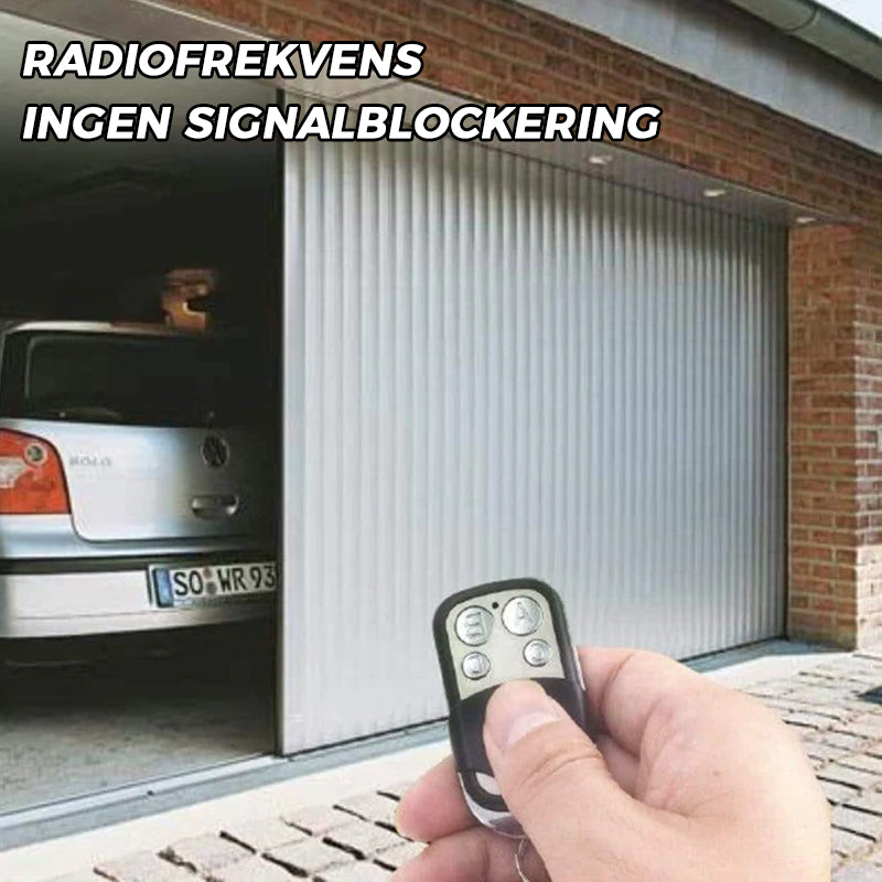 "Trådlös fjärrkontrollduplikator 315/433 MHz med 4 knappar, kompakt design och nyckelring, svart färg, hemautomationstillbehö