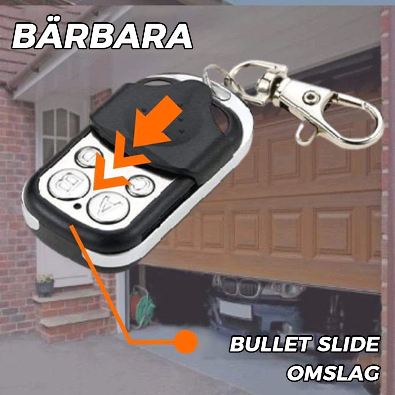 "Trådlös fjärrkontrollduplikator 315/433 MHz med 4 knappar, kompakt design och nyckelring, svart färg, hemautomationstillbehö