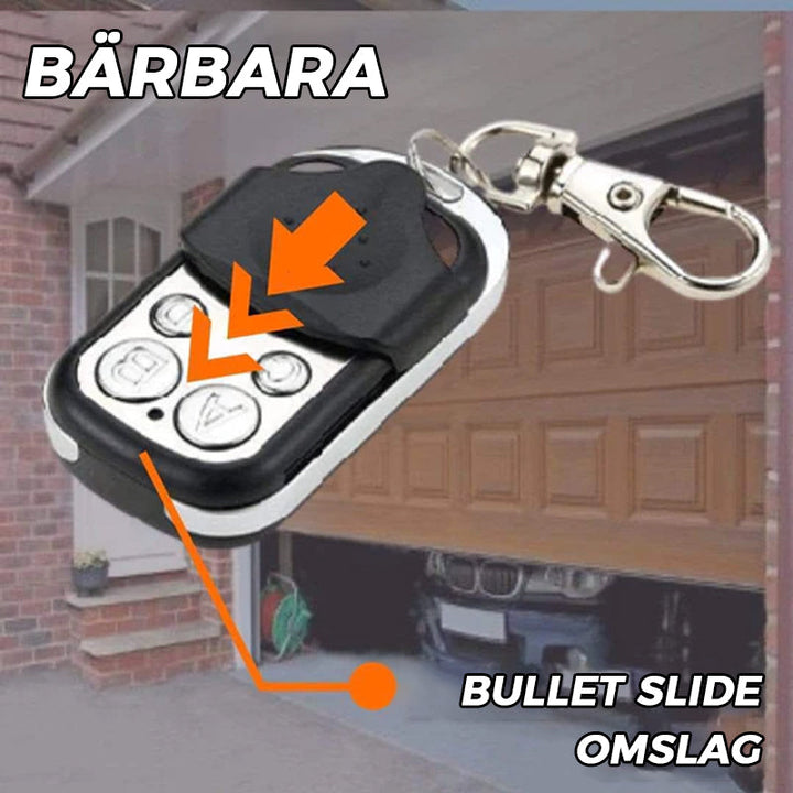 "Trådlös fjärrkontrollduplikator 315/433 MHz med 4 knappar, kompakt design och nyckelring, svart färg, hemautomationstillbehö