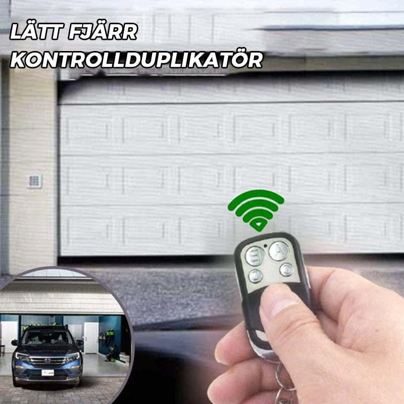 "Trådlös fjärrkontrollduplikator 315/433 MHz med 4 knappar, kompakt design och nyckelring, svart färg, hemautomationstillbehö