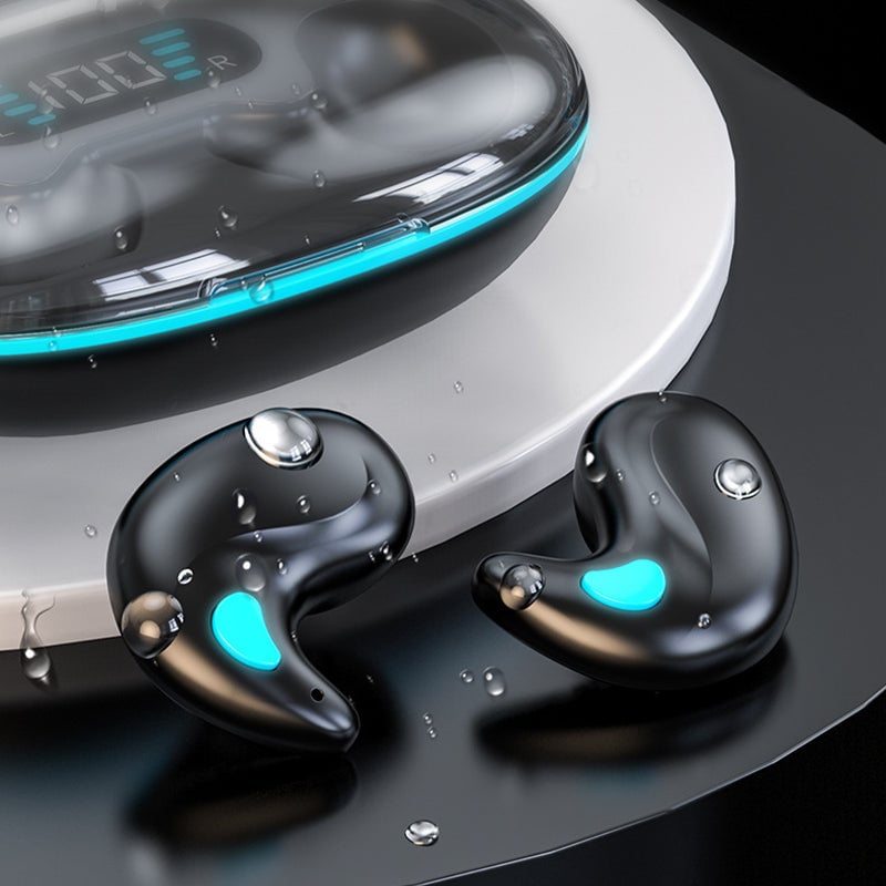 "Trådlösa Bluetooth-öronsnäckor med benledning, ergonomisk design, flera färger, för både män och kvinnor"