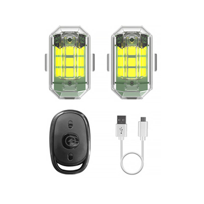 Trådlöst LED-stroboskopljus, hög ljusstyrka, mångfärgat, vattentåligt design för utomhusbruk. Perfekt för kvällsäventyr.