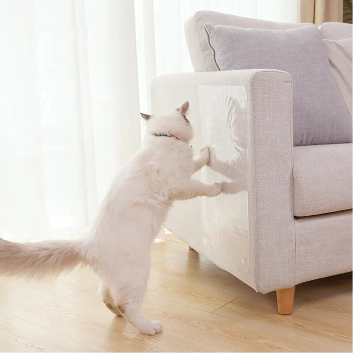 Kvalitativt kattmöbelskydd som skyddar dina möbler elegant utan att synas för mycket.