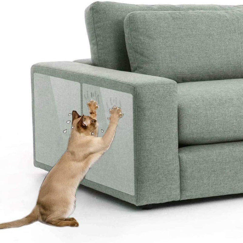 Transparent kattmöbelskydd. Självhäftande klösskydd som skyddar dina möbler effektivt från repor.