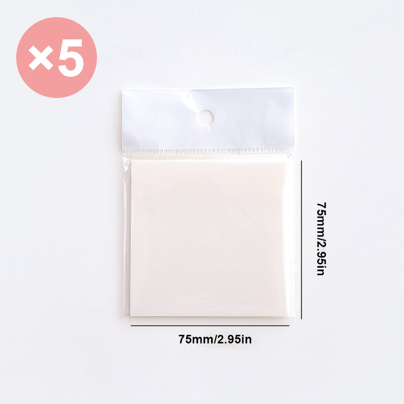 "Transparenta anteckningslappar för märkning av text, perfekt för skola och kontor. Halvtransparent och vattenbeständig."