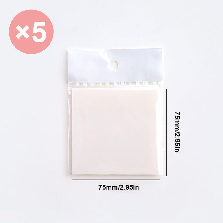 "Transparenta anteckningslappar för märkning av text, perfekt för skola och kontor. Halvtransparent och vattenbeständig."