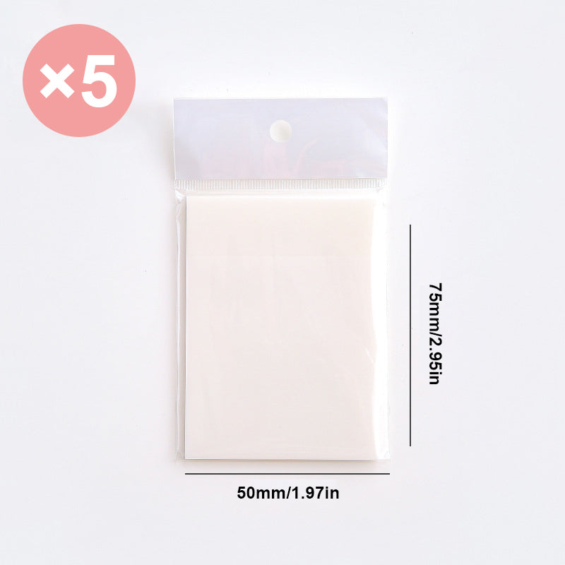 "Transparenta anteckningslappar för märkning av text, perfekt för skola och kontor. Halvtransparent och vattenbeständig."