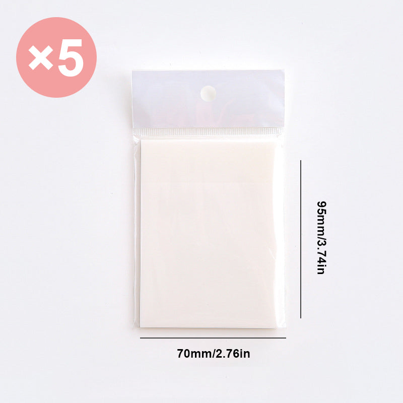 "Transparenta anteckningslappar för märkning av text, perfekt för skola och kontor. Halvtransparent och vattenbeständig."